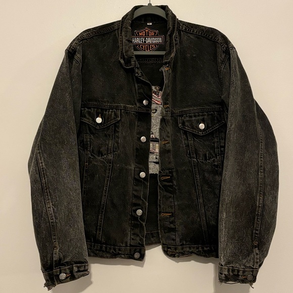 Harley Davidson Vintage Denim Jacket - Picture 1 of 6